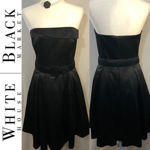 BOGO🖤 WHBM BLACK SPECIAL O COCKTAIL DRESS W/BELT